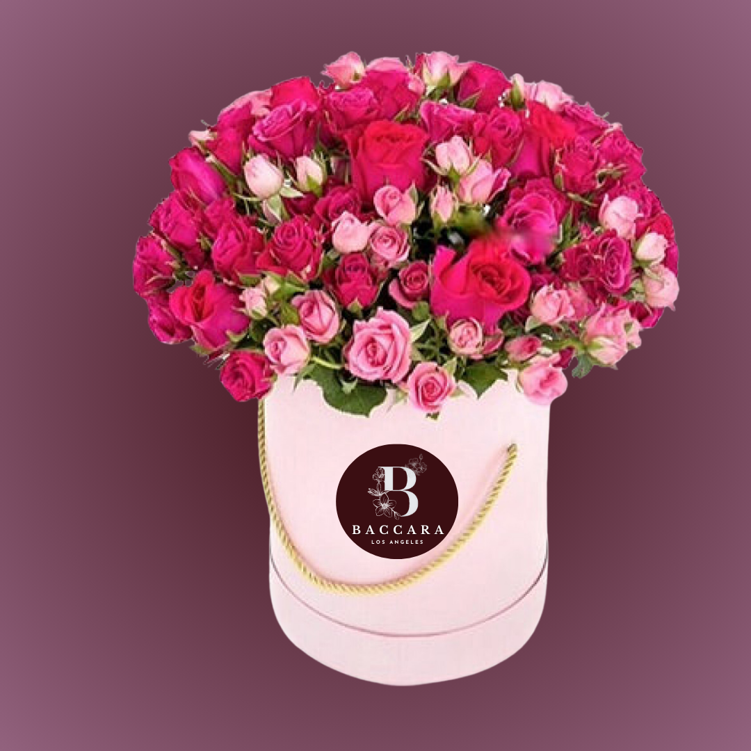 Blush Elegance: Pink Rose Box