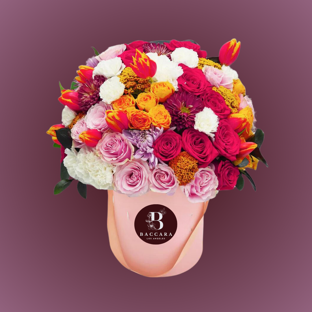 Radiant Harmony: Multi-Color Flower Box