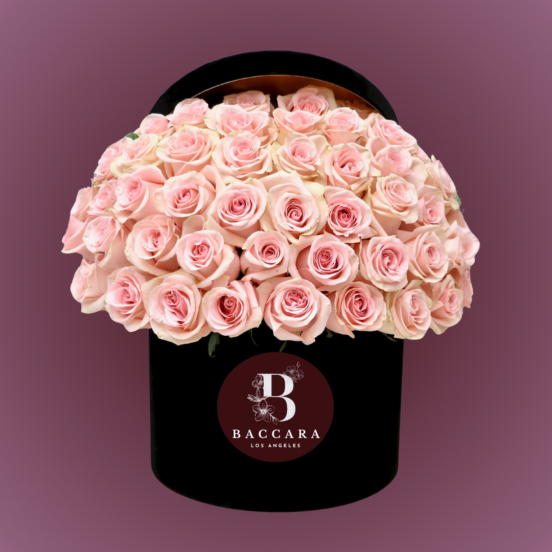 Blush Elegance: Pink Flower Box