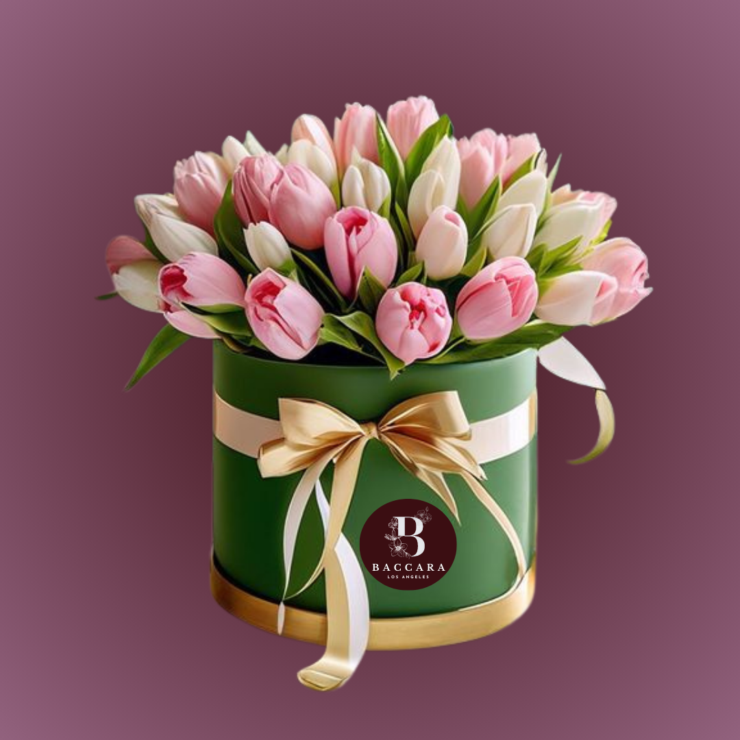 Tulip Bliss: Delicate Spring Floral Arrangement