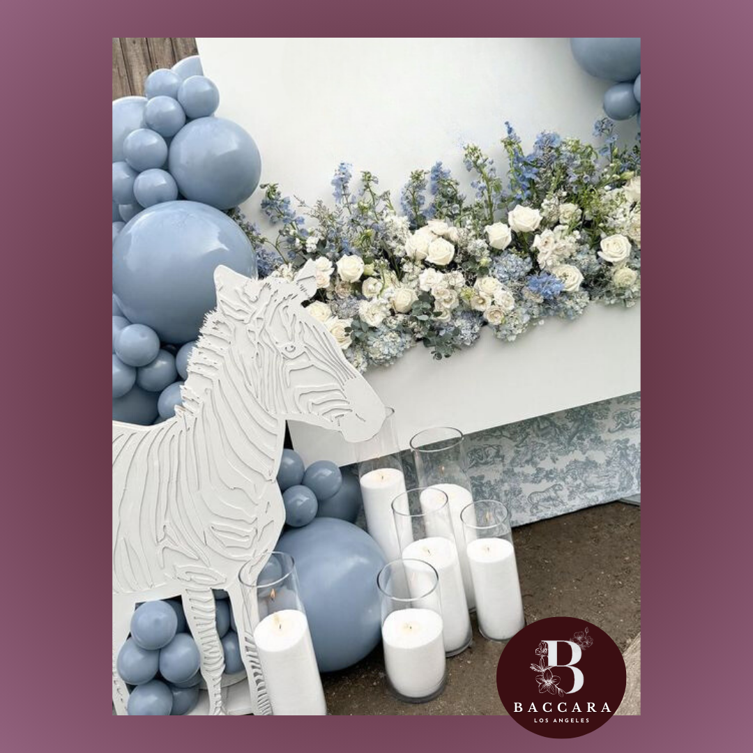 Whimsical Blooms: Blue Flower Design & Decor for Kids' Birthday Party