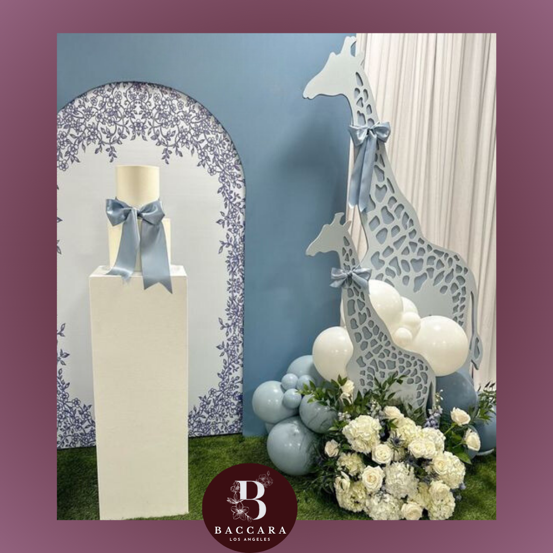 Whimsical Blooms: Blue Flower Design & Decor for Kids' Birthday Party