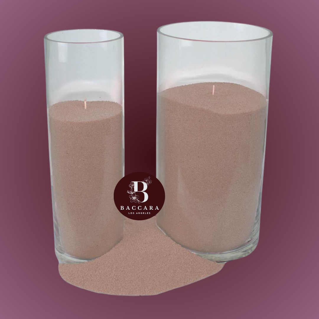 Luxurious Blush Pearl Candles