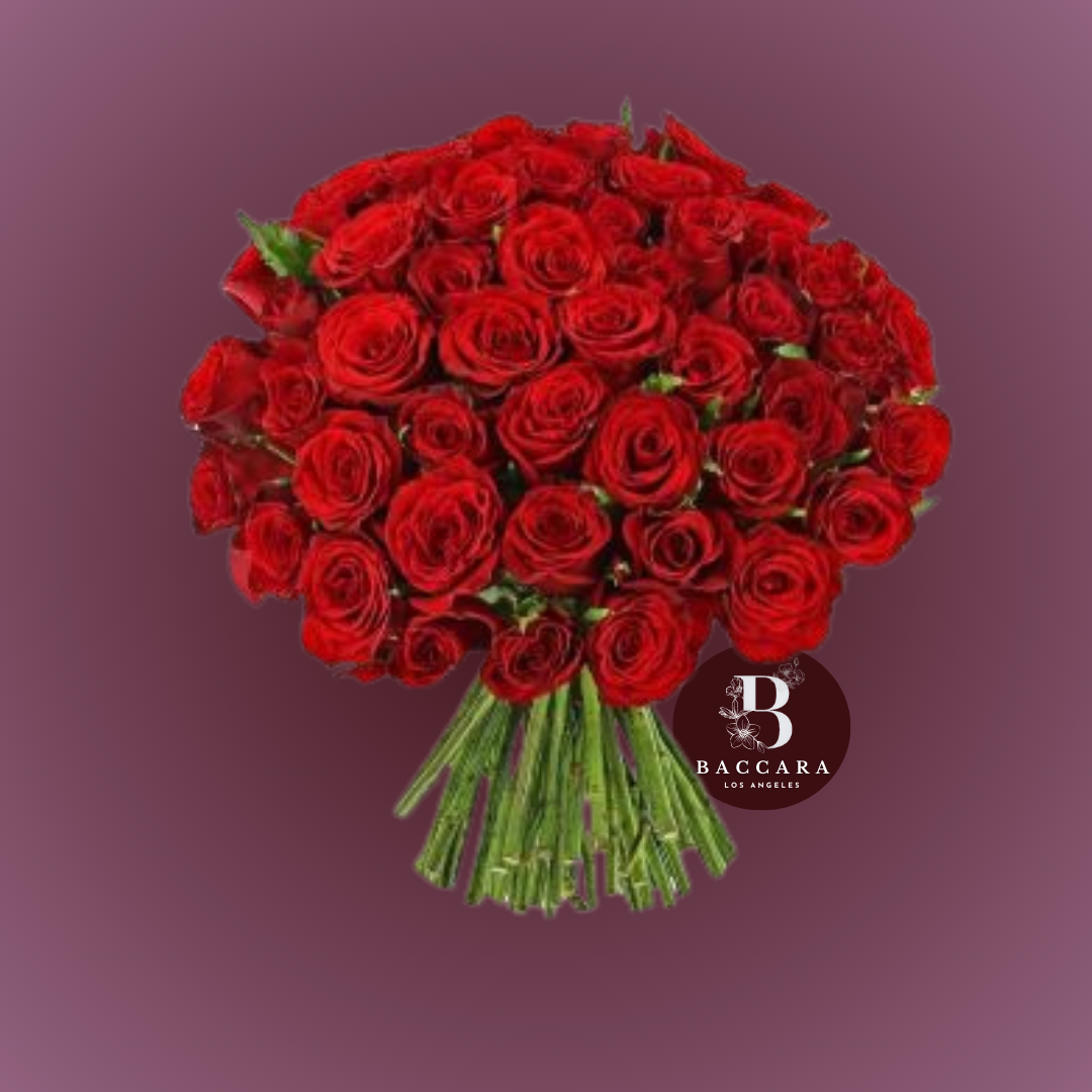 Scarlet Embrace: Red Hand-Tied Roses