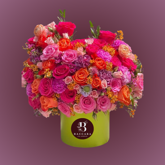 Summer Sunset: Orange & Pink Flower Arrangement