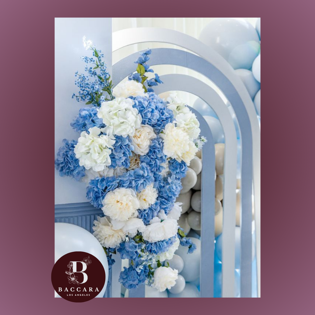 Whimsical Blooms: Blue Flower Design & Decor for Kids' Birthday Party