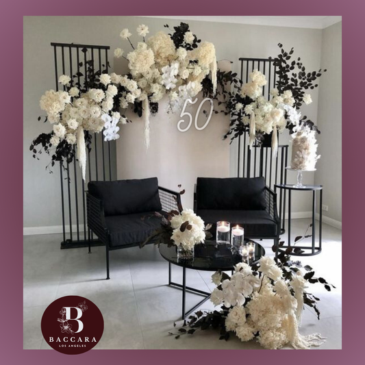 Timeless Elegance: Classic Black and White Birthday Party Design