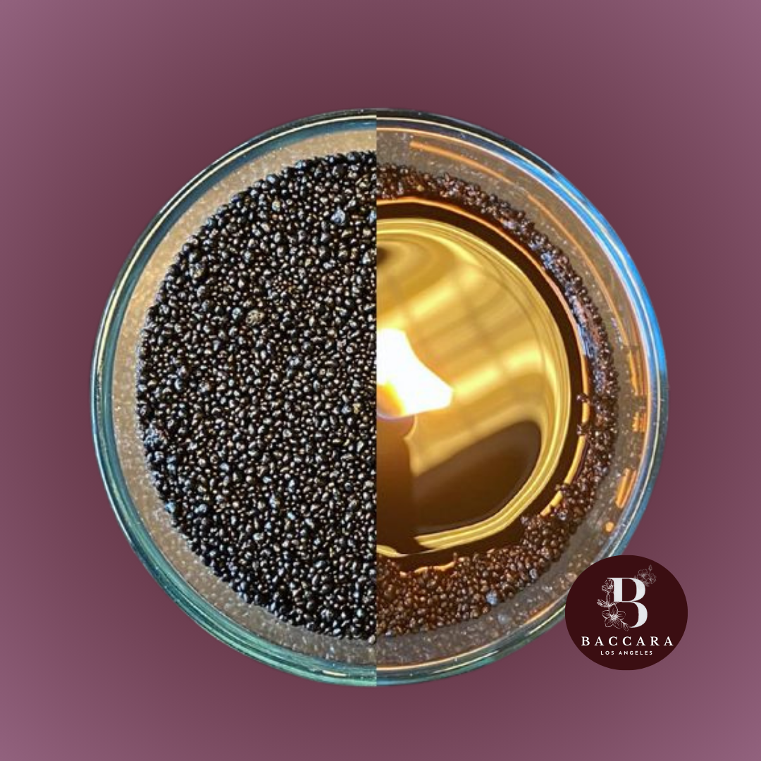 Sophisticated Black Pearl Candles