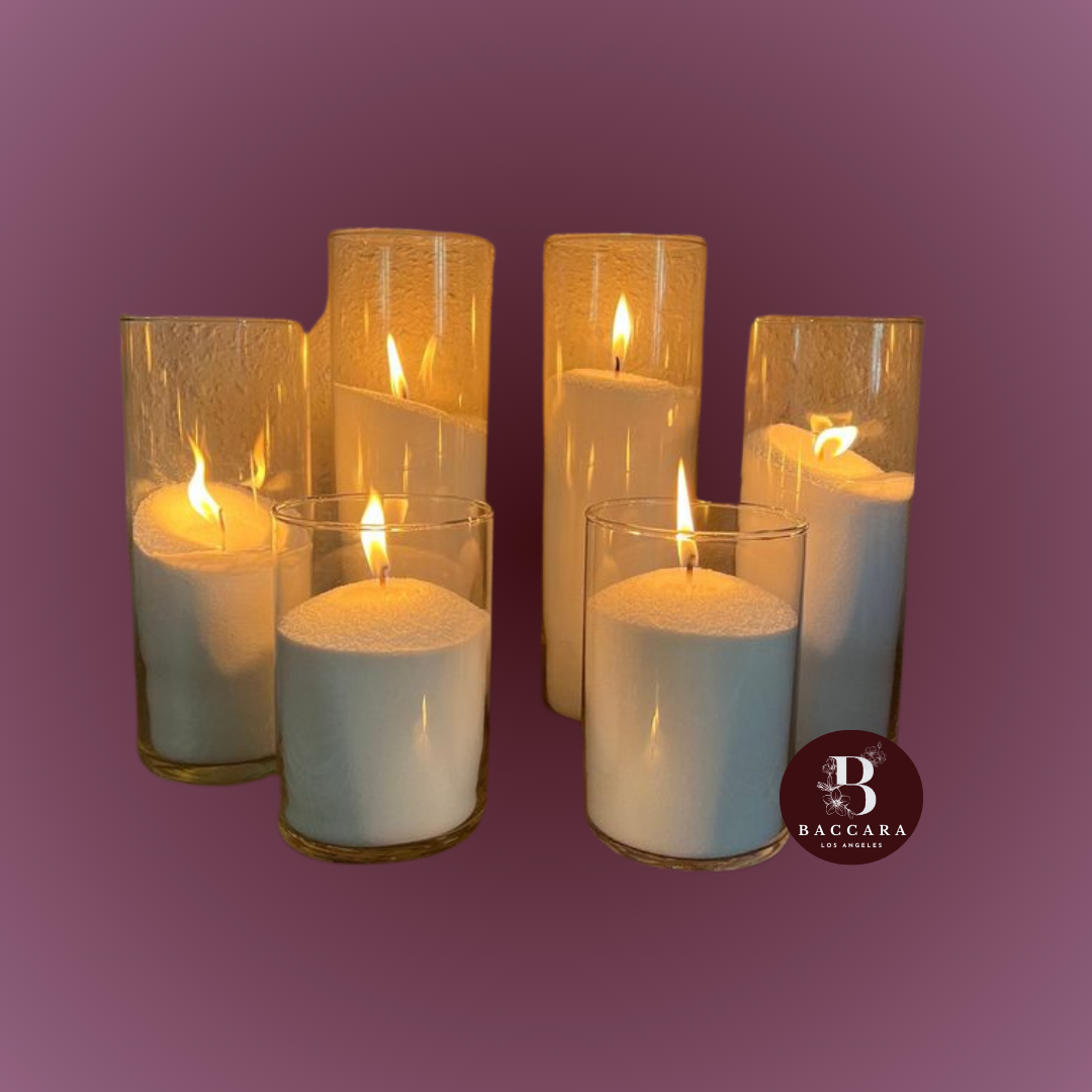 Luxury White Pearl Candles