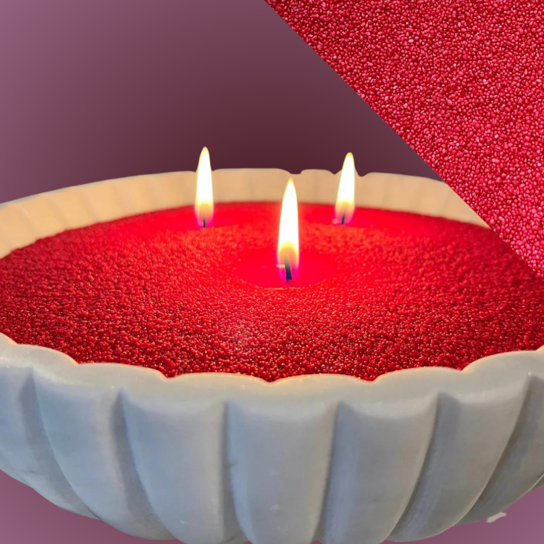 Radiant Red Pearl Candles