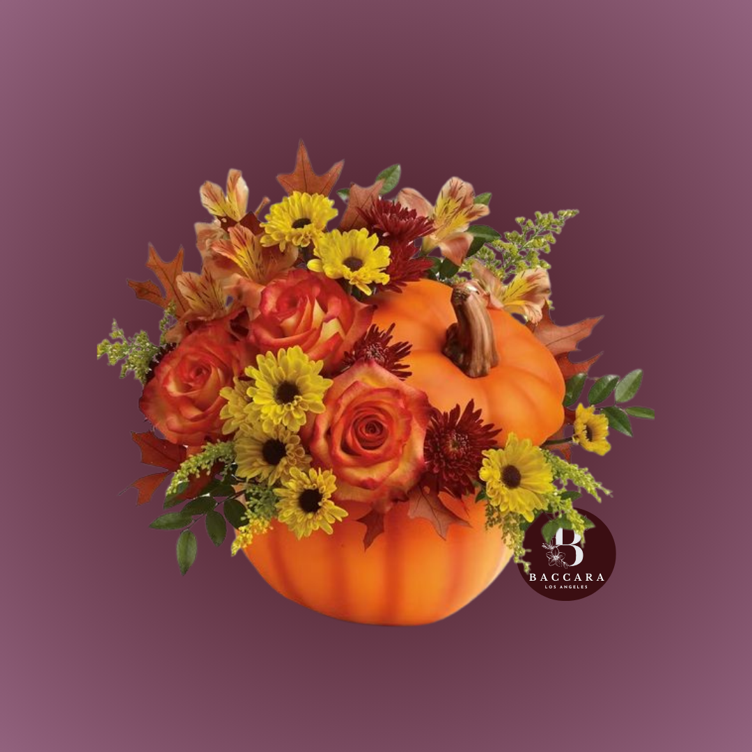 Pumpkin Patch Perfection: Fall Floral Arrangement