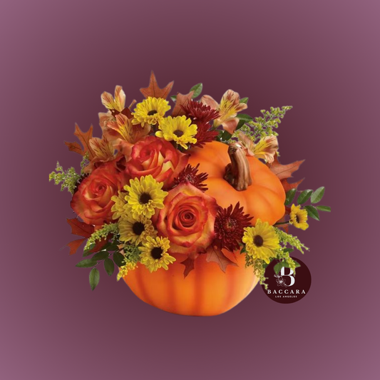 Pumpkin Patch Perfection: Fall Floral Arrangement