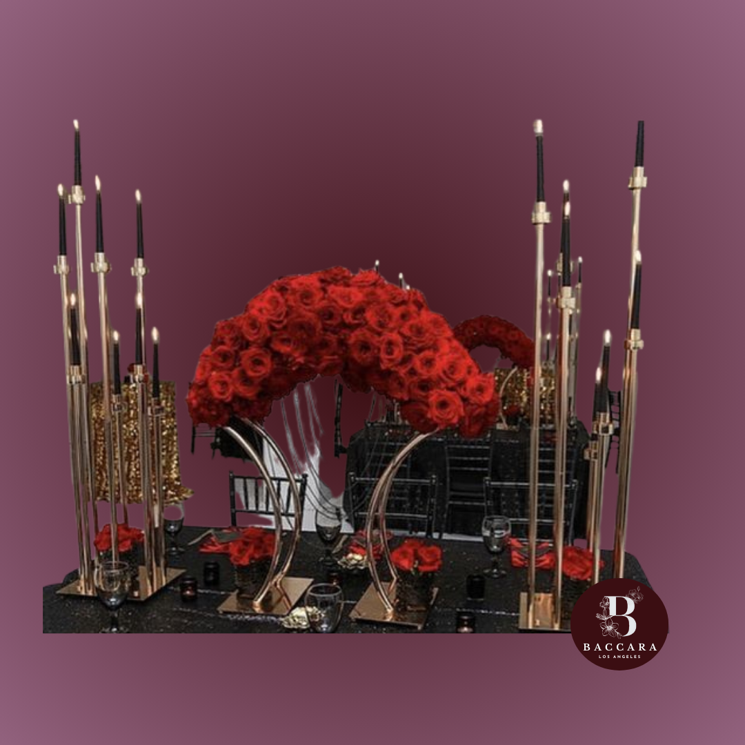 Opulent Fan-Shaped Floral Arrangement