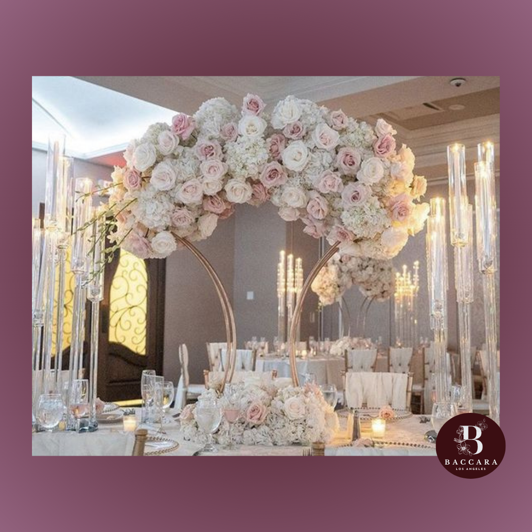 Opulent Fan-Shaped Floral Arrangement