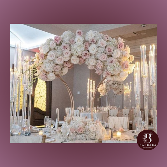 Opulent Fan-Shaped Floral Arrangement