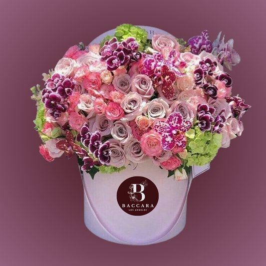 Spring Serenity: Pink, Purple & Lavender Floral Arrangement