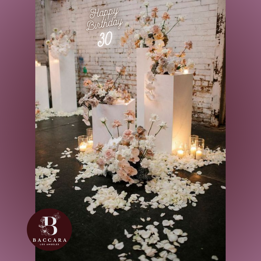 Opulent Blooms: Unique Floral Design for Luxury Birthday Celebrations