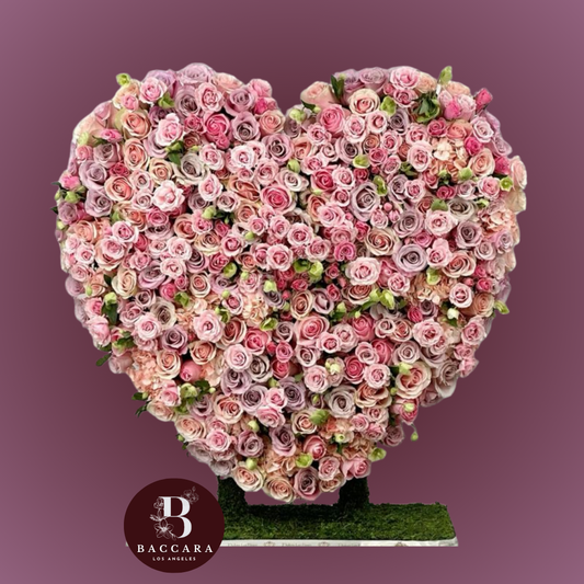 Lavish Heart: Luxury Floral Heart Arrangement