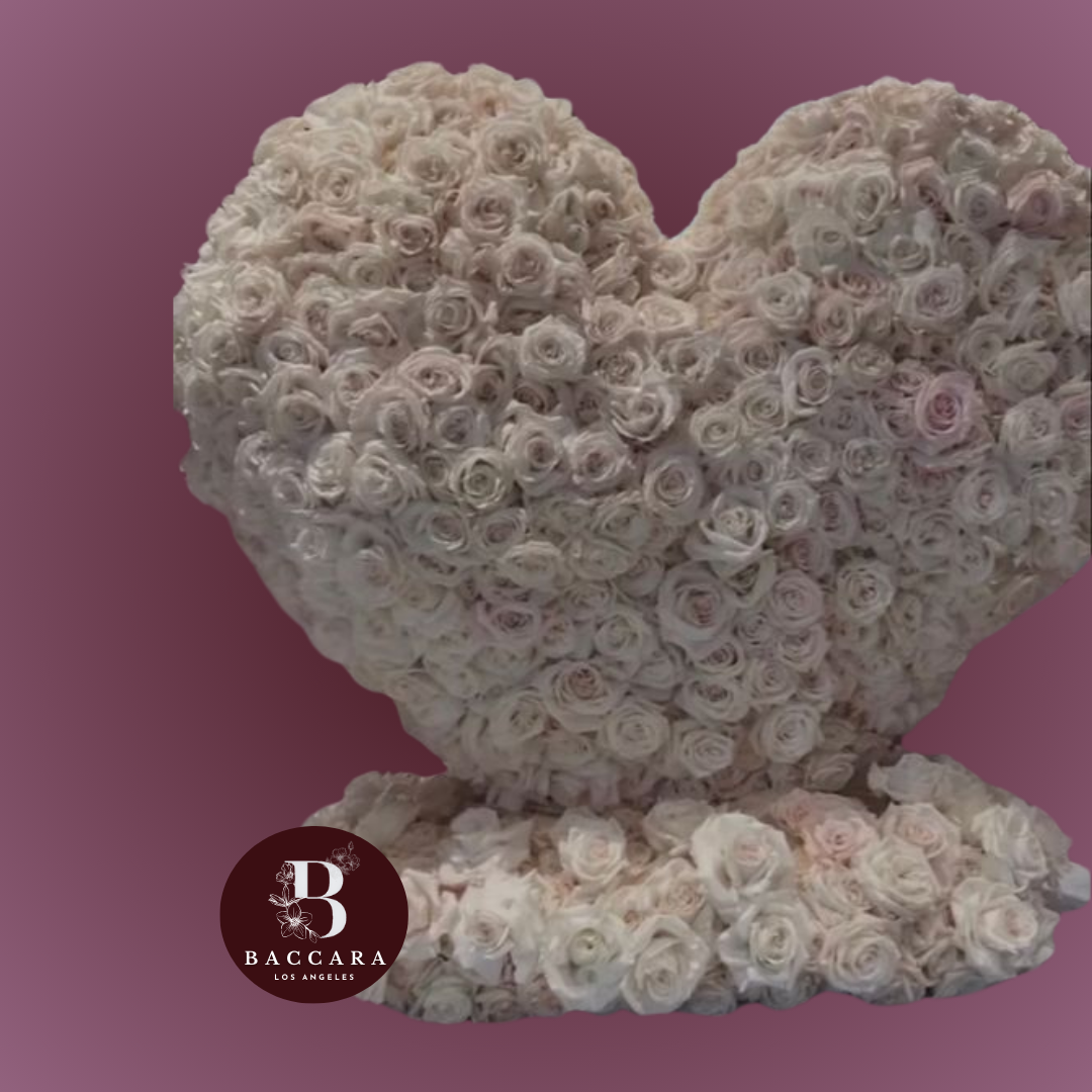 Lavish Heart: Luxury Floral Heart Arrangement