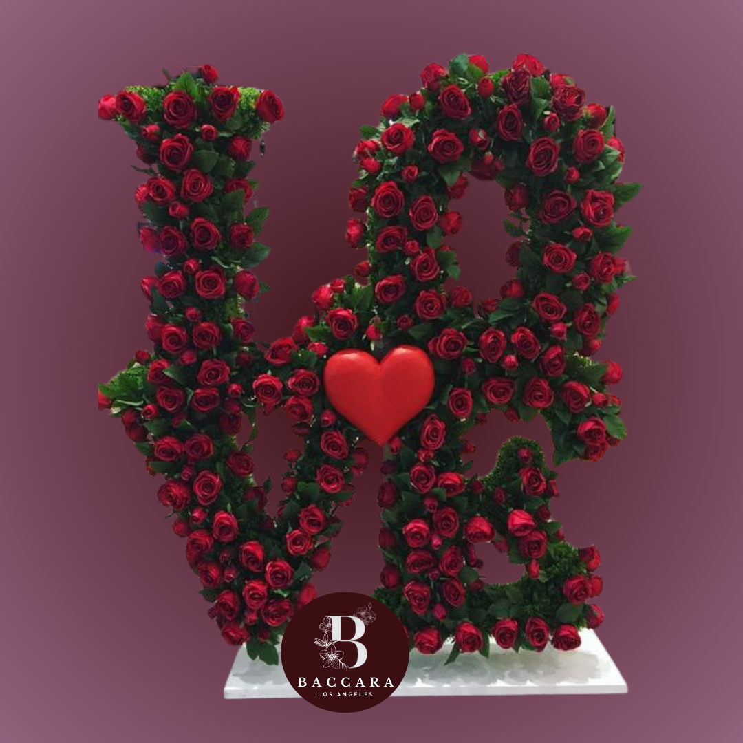 Floral LOVE Letters: A Romantic Valentine's Day Delight