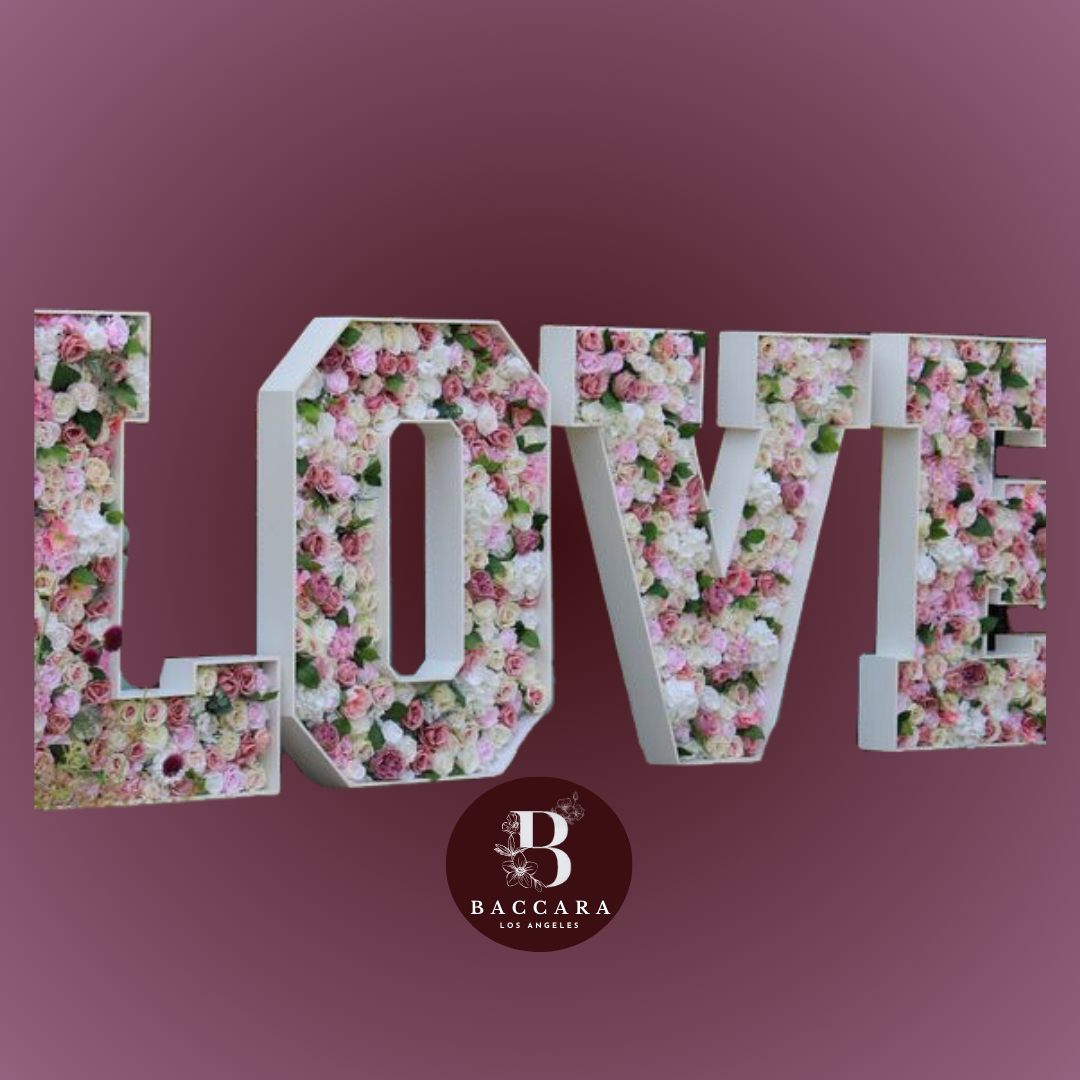 Floral LOVE Letters: A Romantic Valentine's Day Delight