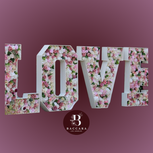 Floral LOVE Letters: A Romantic Valentine's Day Delight