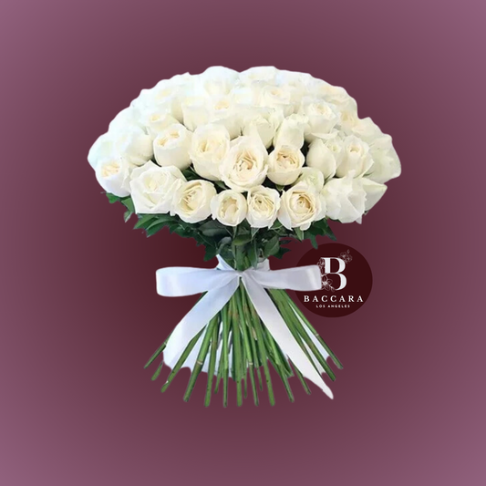 Sweet Blush Delight: Pink & White Rose Bouquet