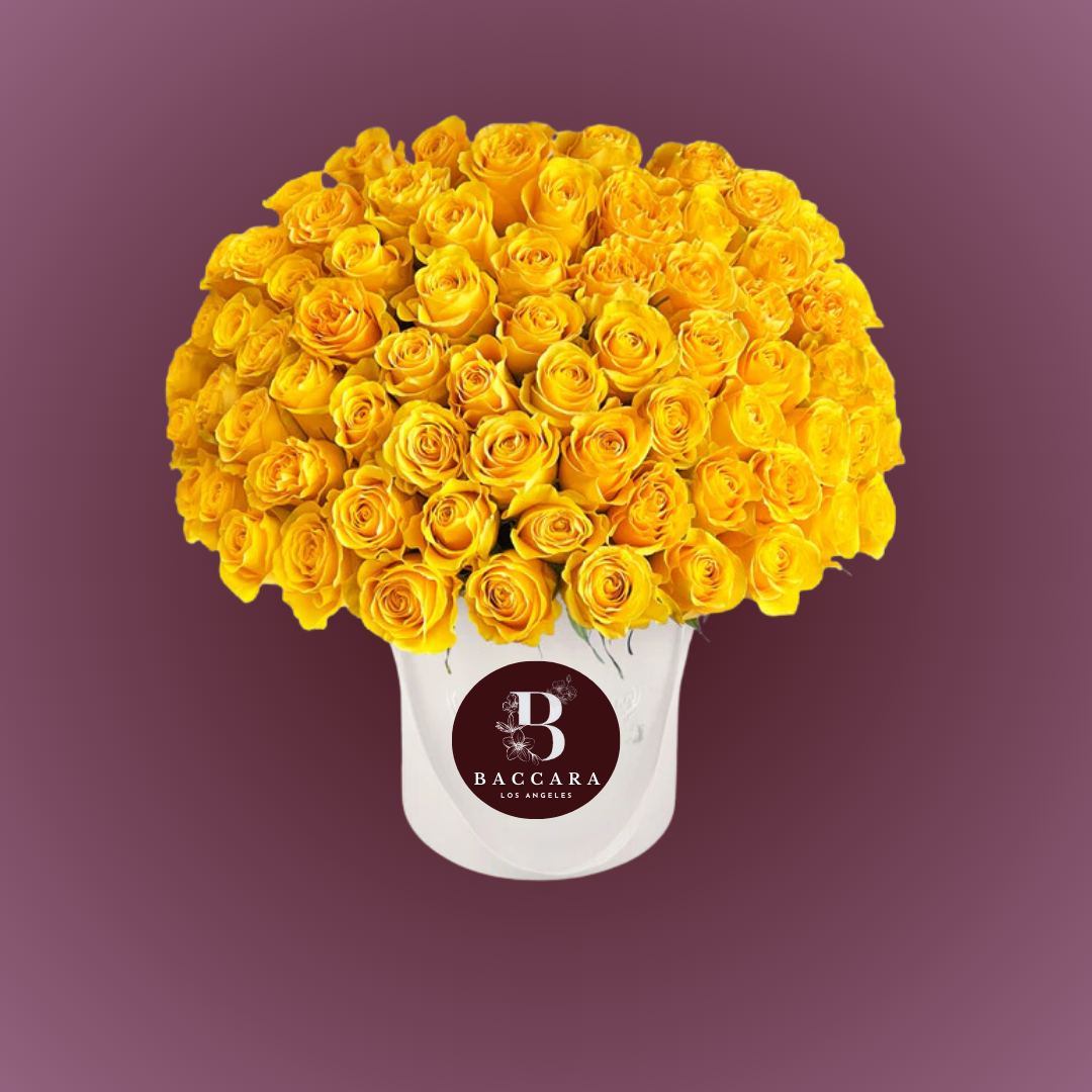 Golden Glow: Yellow Rose Box